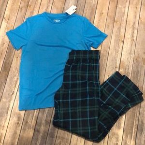 BN Urban Pipeline Boys Size L(14/16) Plaid PJ Set